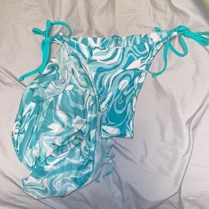 shein swim bottoms with cover up skirt
